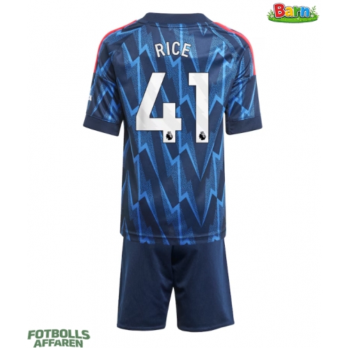 Arsenal Declan Rice #41 Bortaställ Barn 2025-26 Kortärmad (+ Korta byxor)